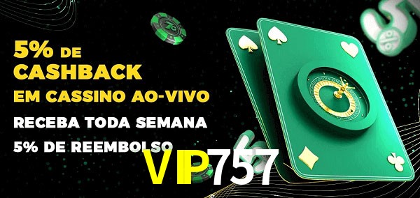 Promoções do cassino ao Vivo VIP757